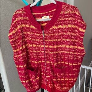 Maeve knit zipped front sweater vest